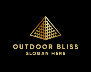 Elegant Pyramid Landmark logo design