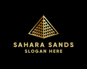 Elegant Pyramid Landmark logo design