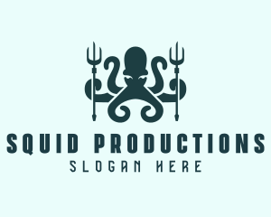 Mythical Squid Monster logo