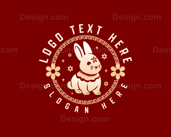 Cute Rabbit Bunny Logo