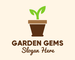 Garden Seedling Plant  logo
