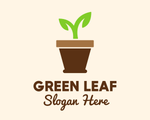 Garden Seedling Plant  logo design