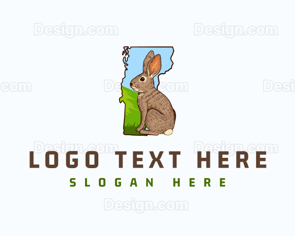 Vermont Wildlife Rabbit Logo