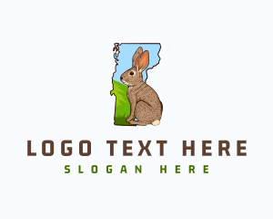 Vermont Wildlife Rabbit logo