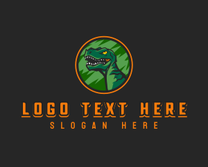 Jurassic  Dinosaur Esport Logo