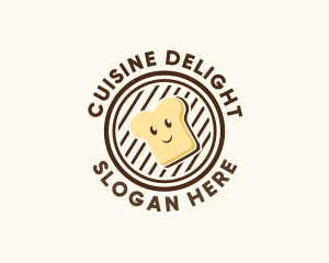 Happy Bread Sandwich logo design