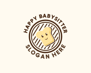 Happy Bread Sandwich logo design