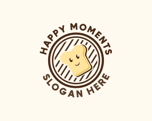 Happy Bread Sandwich logo design