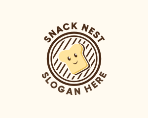 Happy Bread Sandwich logo design