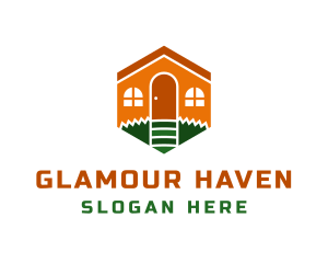 Residential Hexagon House Logo