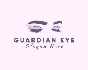 Beautiful Woman Eyelashes logo design