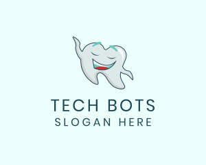 Happy Dental Tooth Logo