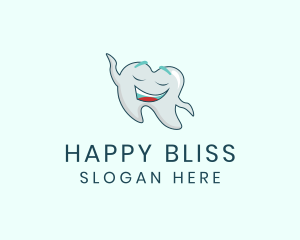 Happy Dental Tooth logo design