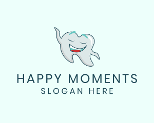 Happy Dental Tooth logo design