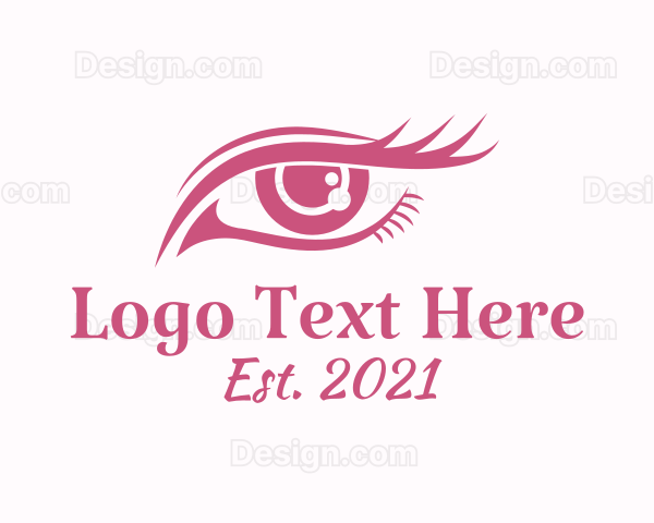 Beautiful Eye Lashes Makeup Logo