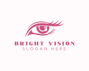 Beautiful Eye Lashes Makeup  logo design