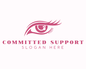 Beautiful Eye Lashes Makeup  logo design