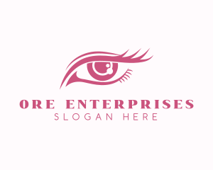 Beautiful Eye Lashes Makeup  logo design