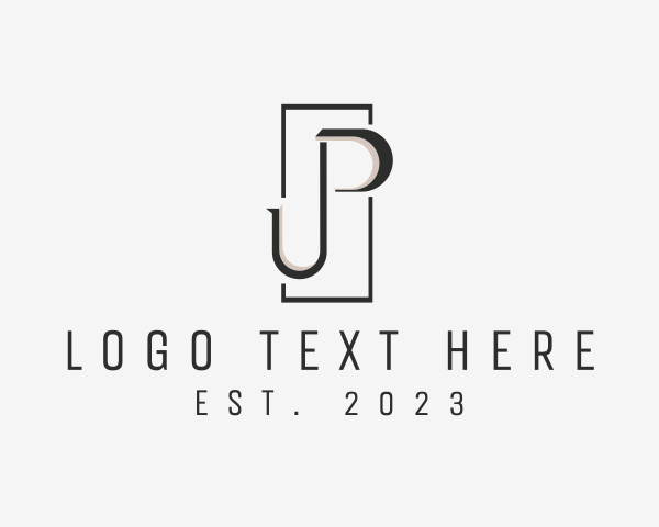 Letter Jp logo example 3