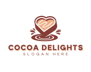 Dessert Chocolate Heart logo