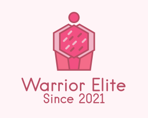 Delicious Pink Cupcake  logo