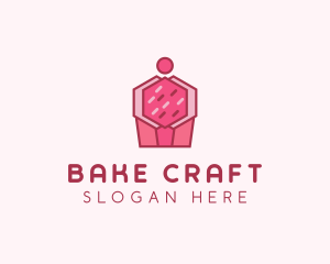 Cupcake Pastry Dessert logo design