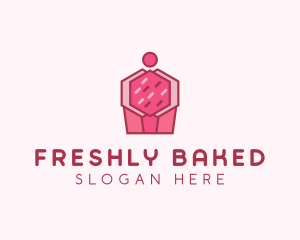 Cupcake Pastry Dessert logo design