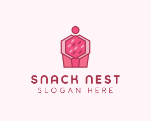 Cupcake Pastry Dessert logo design