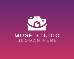 Stylish Camera Studio logo design