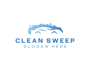 Blue Car Cleaning logo design