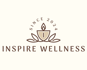 Candle Spa Wellness logo design