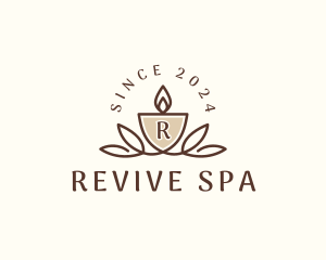 Candle Spa Wellness logo design