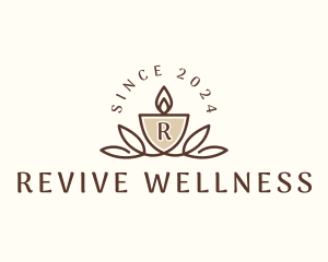 Candle Spa Wellness logo design