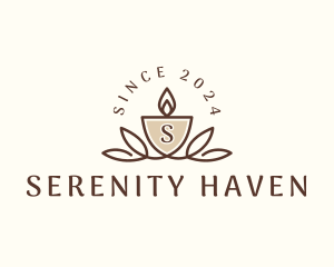 Candle Spa Wellness logo design