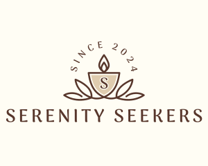 Candle Spa Wellness logo design