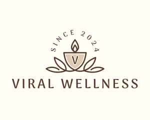 Candle Spa Wellness logo design