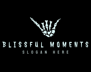 Skeleton Hand Sign Logo