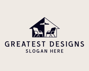 Furniture Interior Design Chair logo design