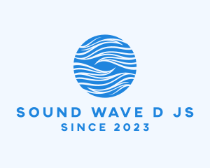 Blue Abstract Waves logo design