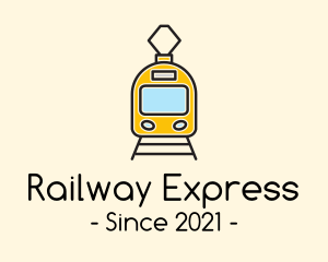 Train Railway Transit logo design