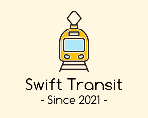 Train Railway Transit logo design