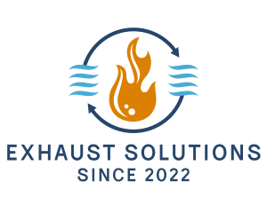 Heating Flame Exhaust logo