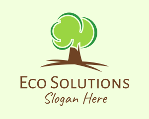 Green Eco Tree logo