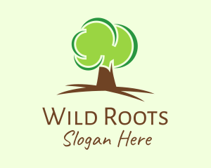 Green Eco Tree logo design