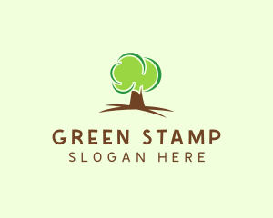 Green Eco Tree logo design