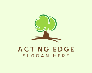 Green Eco Tree logo design