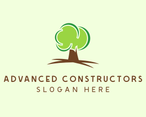 Green Eco Tree logo design