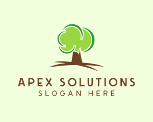 Green Eco Tree logo design