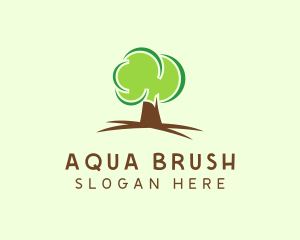 Green Eco Tree logo design