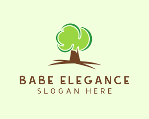 Green Eco Tree logo design